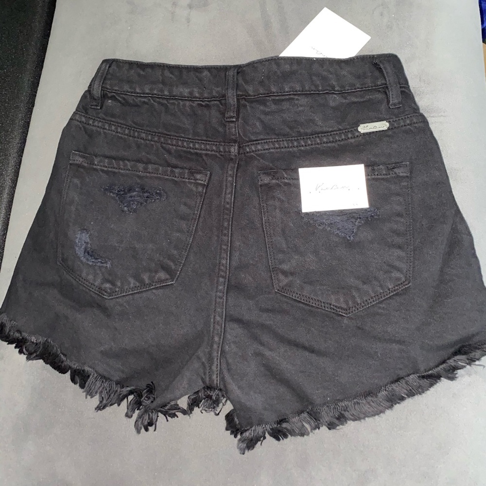 Weekender High Rise Distressed Shorts - Picture 5 of 5